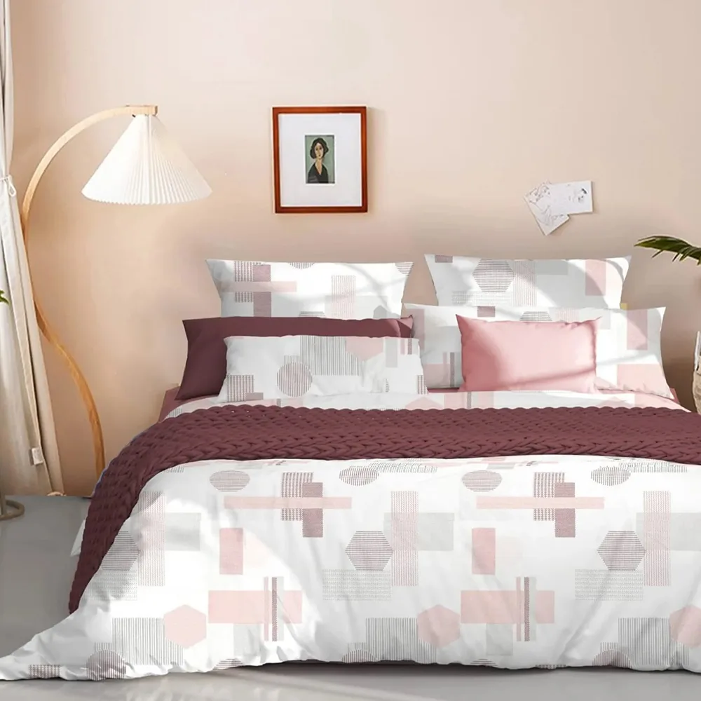Yunora Viana Premium King Size Cotton Bedsheet – Includes Two Pillowcases